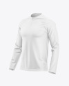 Men’s Reglan Long Sleeve T-Shirt Mockup - Half SIde View