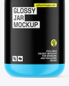Glossy Plastic Jar Mockup