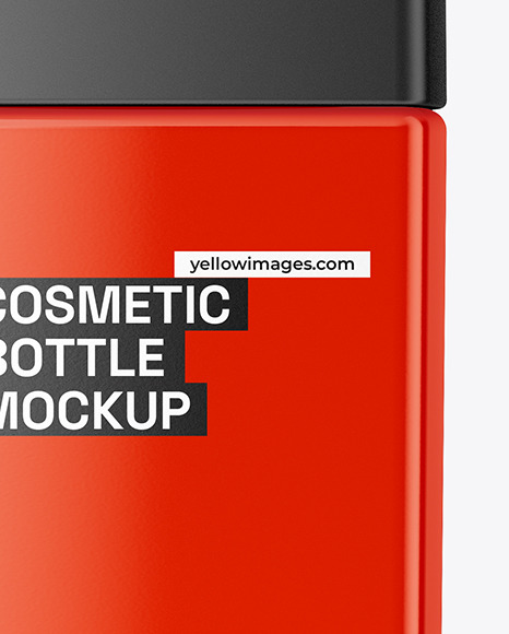 Glossy Cosmetic Bottle Mockup