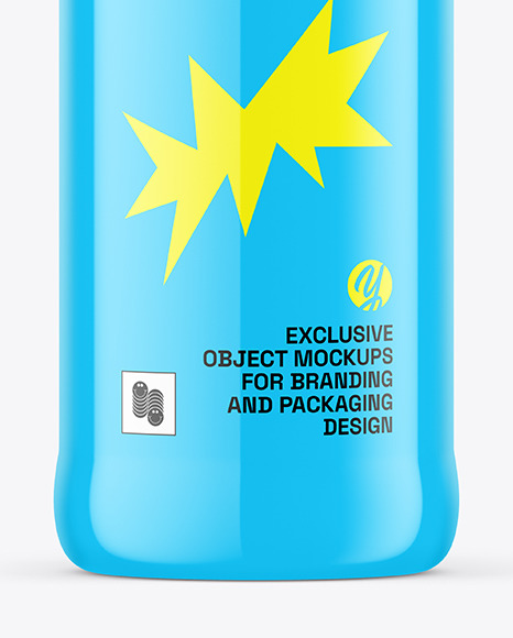 Glossy Bottle Mockup