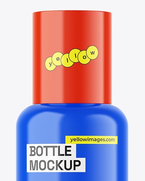 Glossy Bottle Mockup