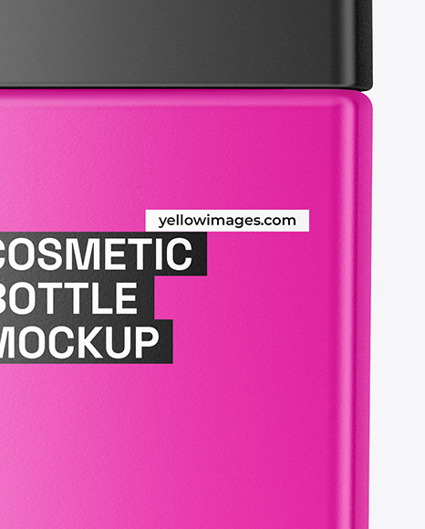 Matte Glass Cosmetic Bottle Mockup