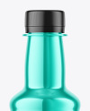 Glossy Metallic Bottle Mockup