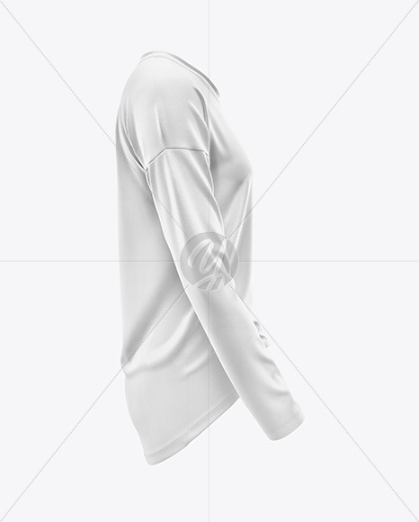 Women's Oversized Long Sleeve T-Shirt Mockup