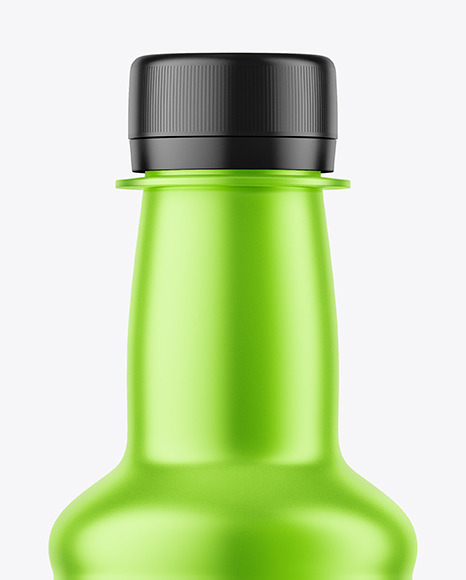 Matte Metallic Bottle Mockup