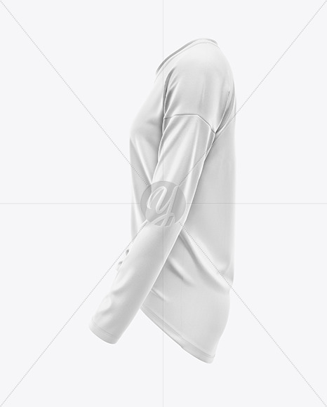 Womens Oversized Long Sleeve T-Shirt Mockup