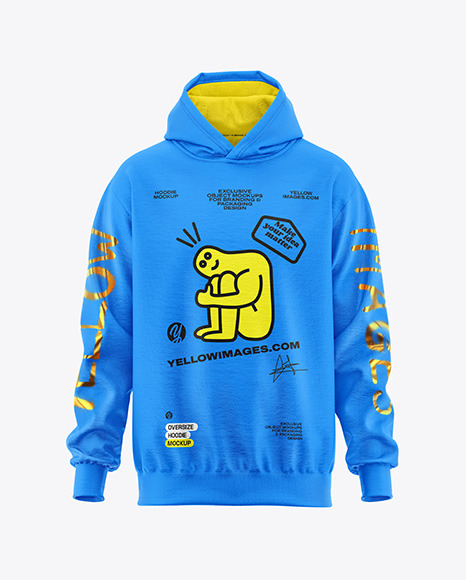 Oversize Hoodie Mockup - Front View