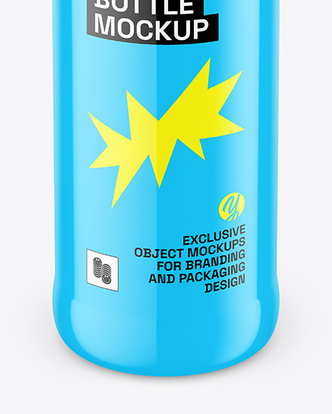 Glossy Bottle Mockup