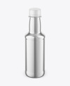 Glossy Metallic Bottle Mockup