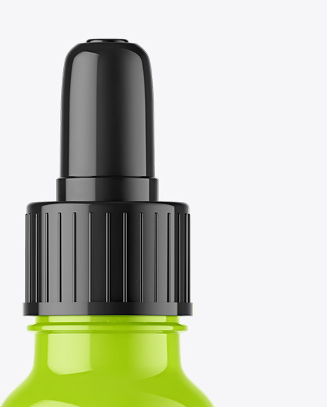 Glossy Dropper Bottle Mockup