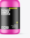 Matte Dropper Bottle Mockup