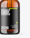 Amber Glass Dropper Bottle Mockup