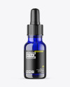 Blue Glass Dropper Bottle Mockup