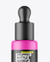 Matte Dropper Bottle Mockup