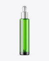 Green Glass Dropper Bottle Mockup