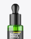 Green Glass Dropper Bottle Mockup