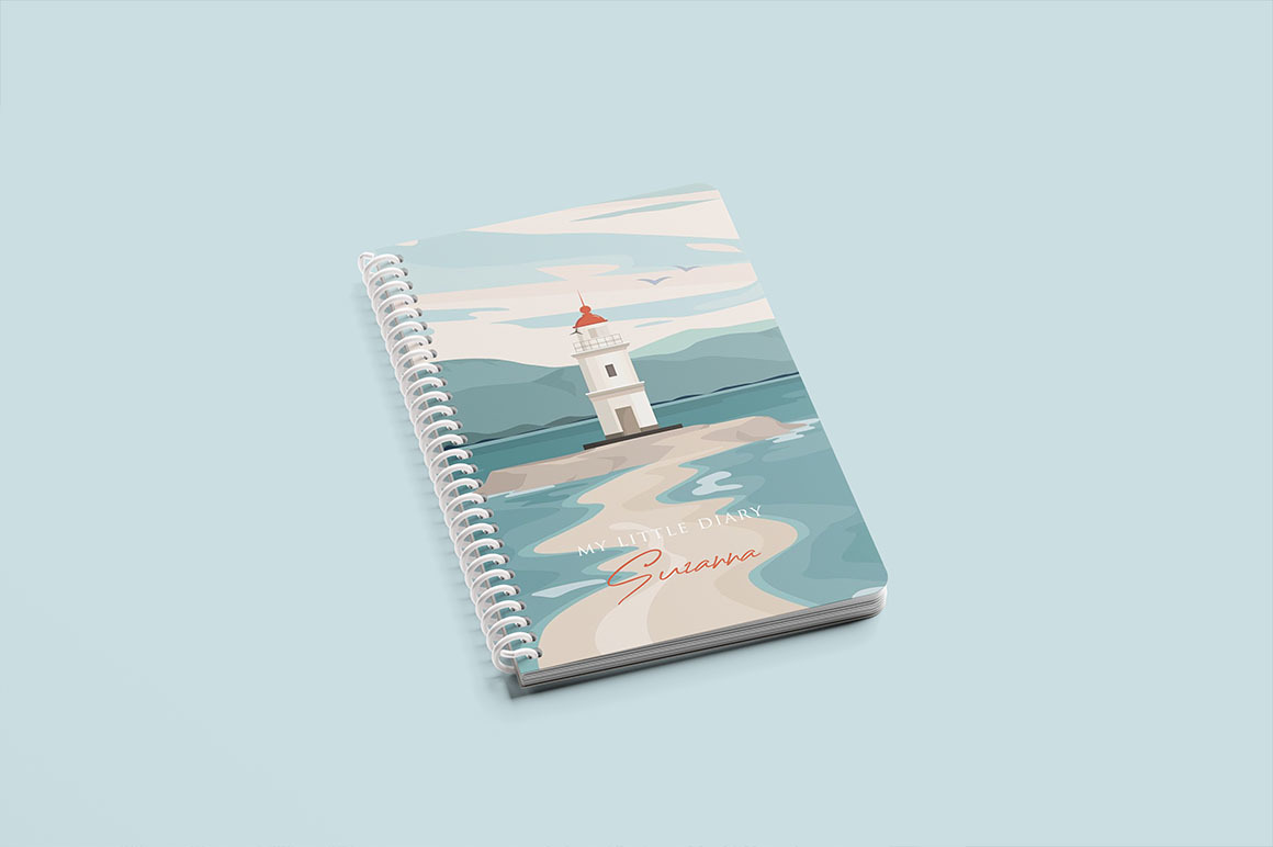 Coil Bound Book Mockup Coil Bound Book Mockup
