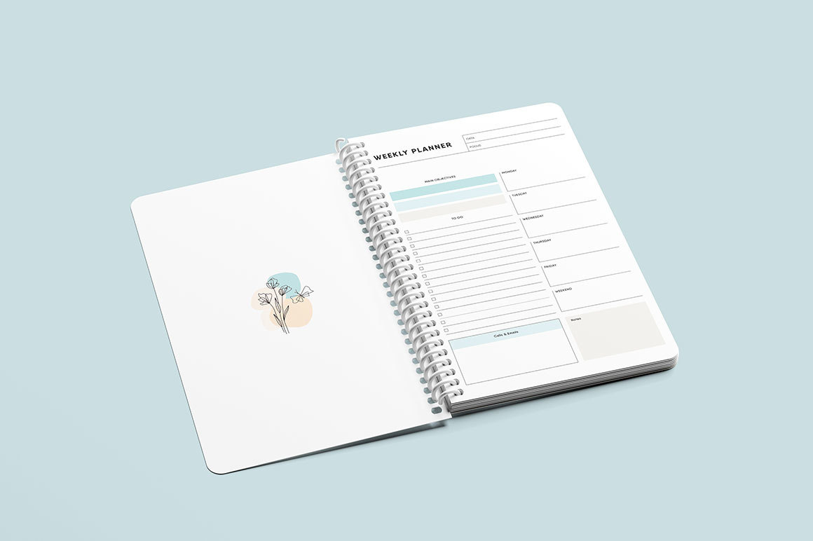 Coil Bound Book Mockup Coil Bound Book Mockup