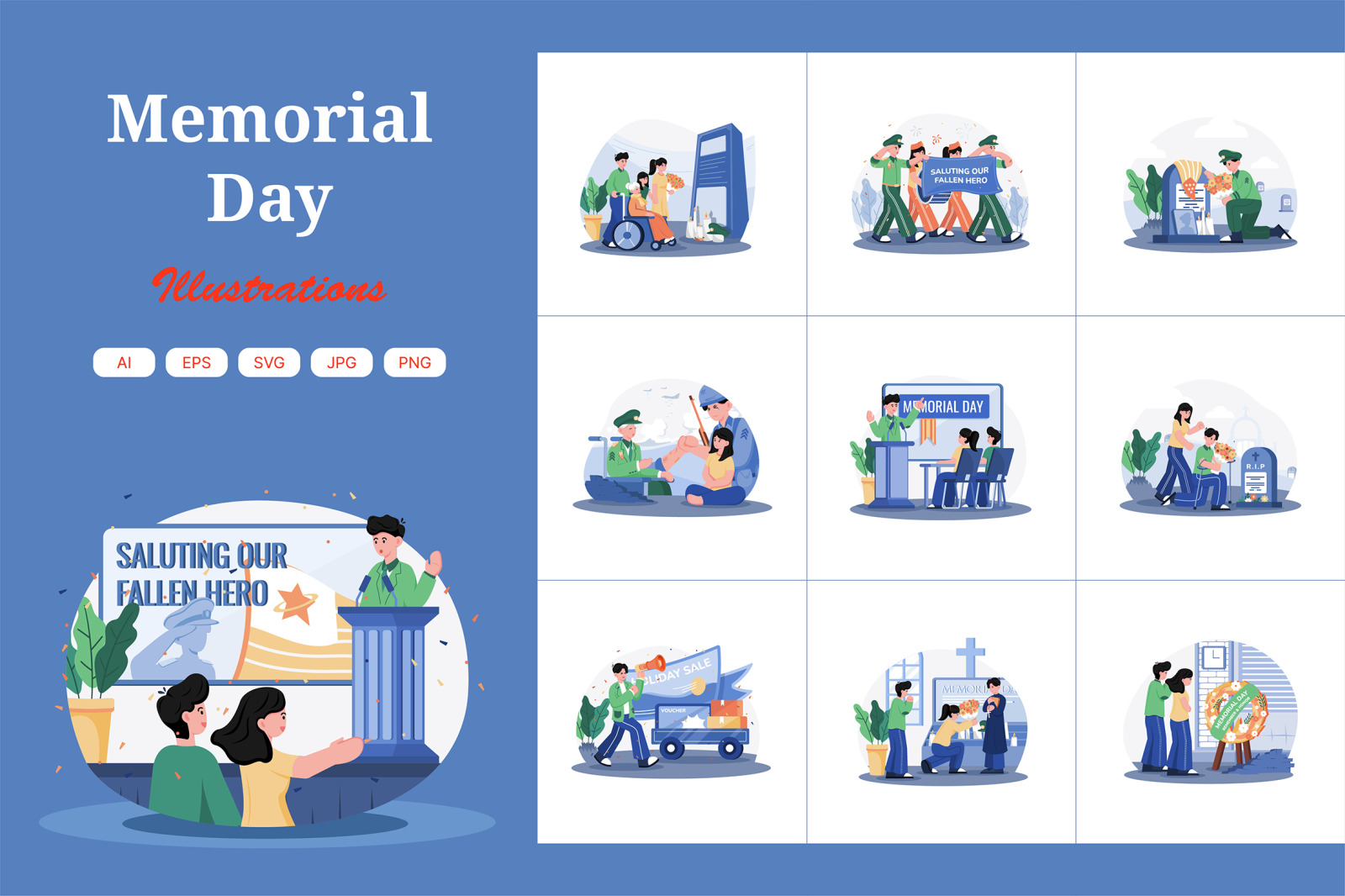 M720_Memorial Day Illustration_Part 01 M720_Memorial Day Illustration_Part 01