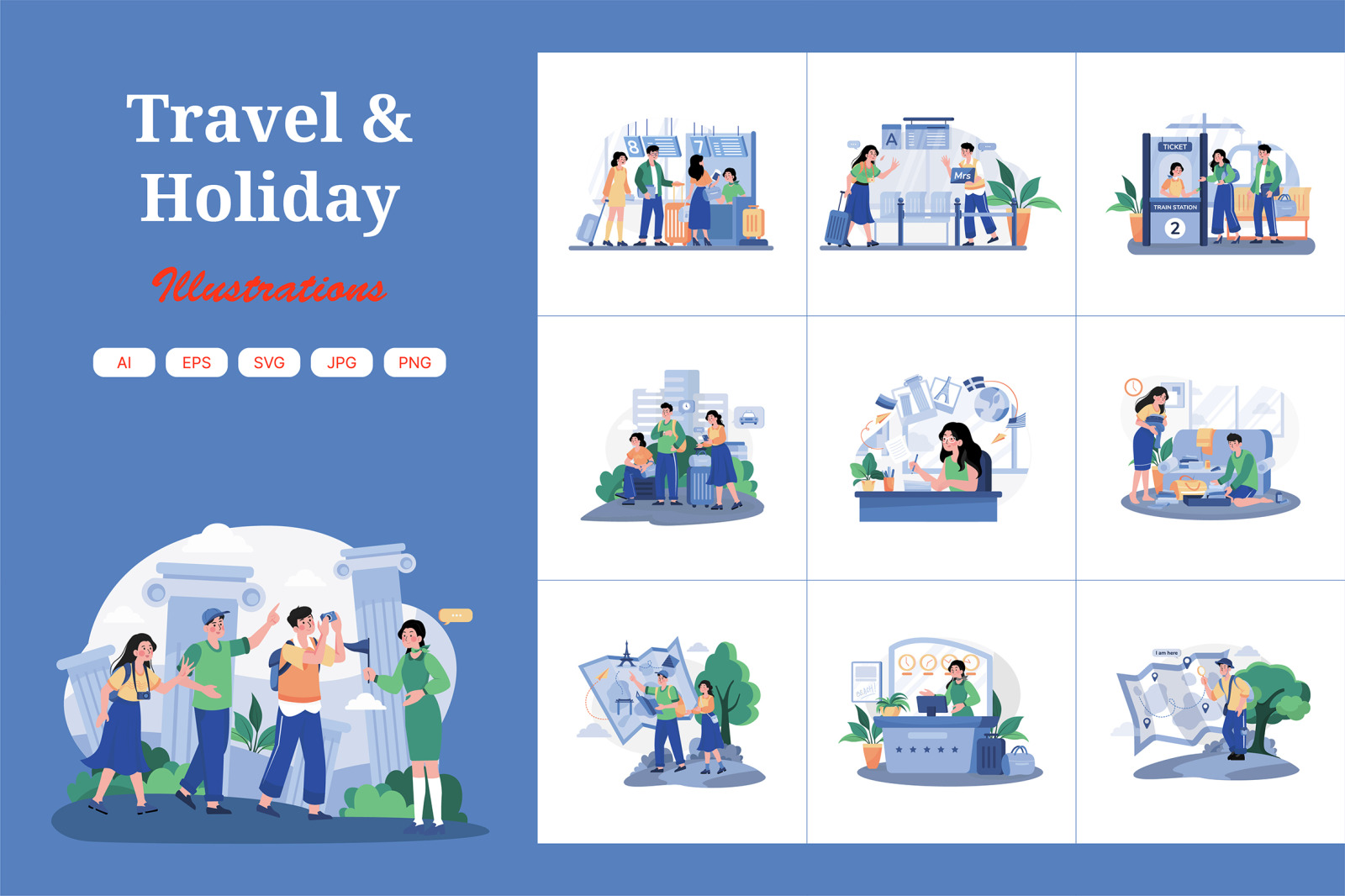 M635_Travel Illustration Pack