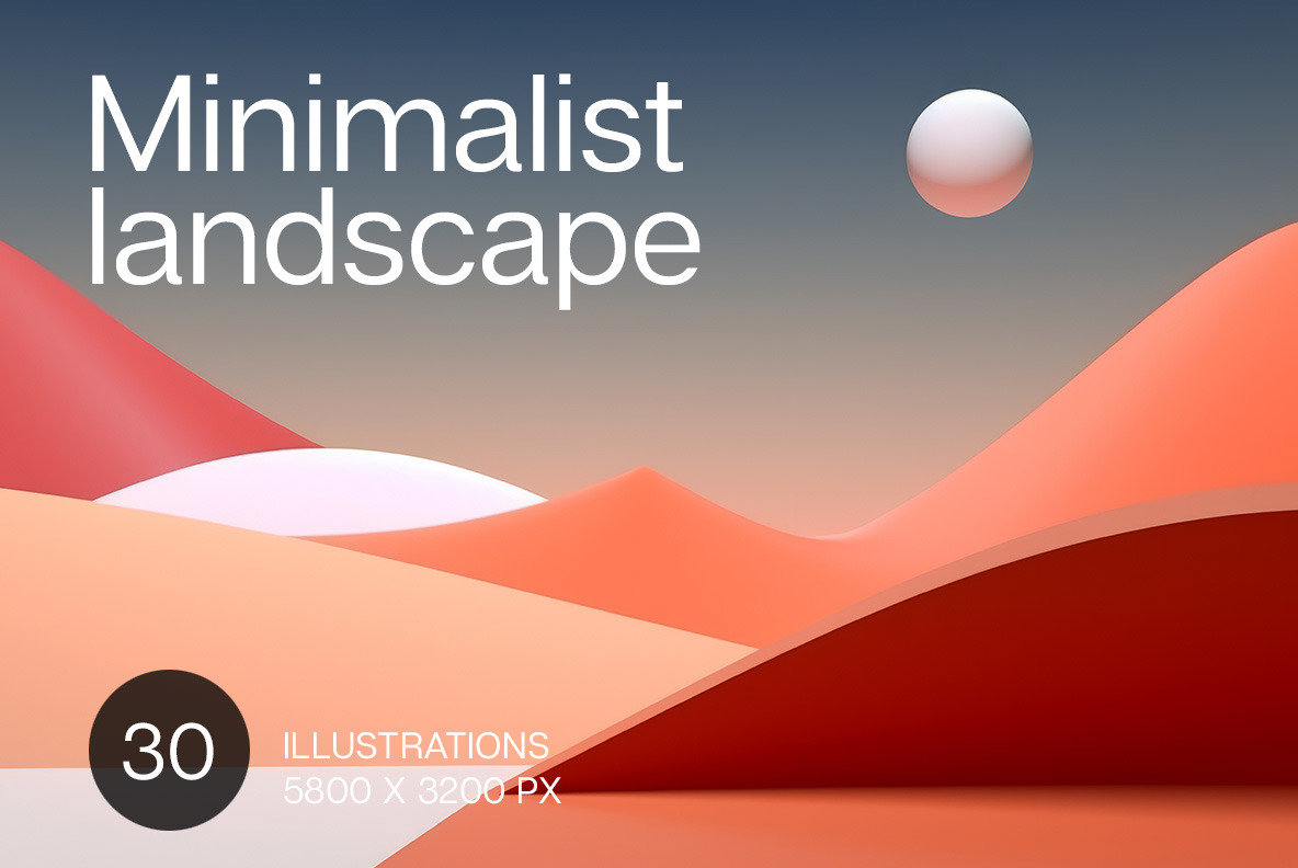 Minimalist landscapes backgrounds