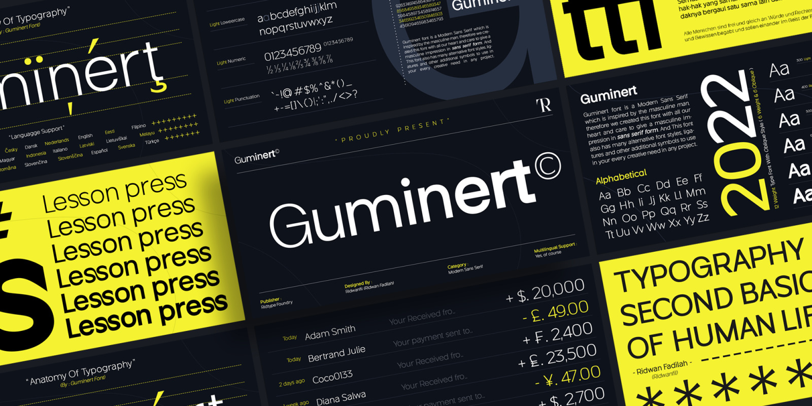 Guminert Font Family