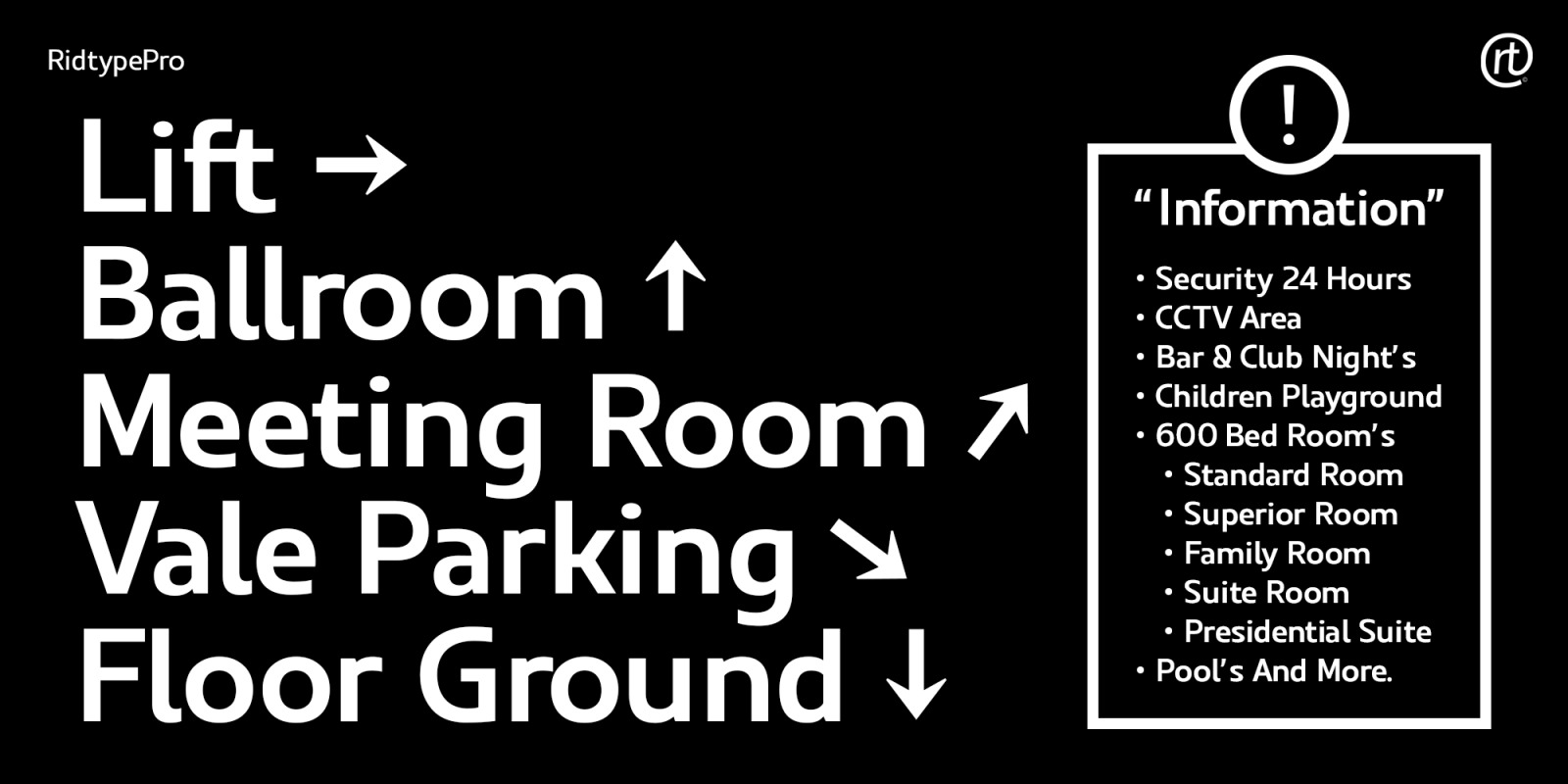Ridtype Pro Font Family Ridtype Pro Font Family