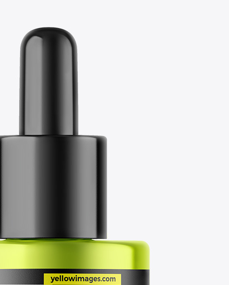 Metallic Dropper Bottle Mockup