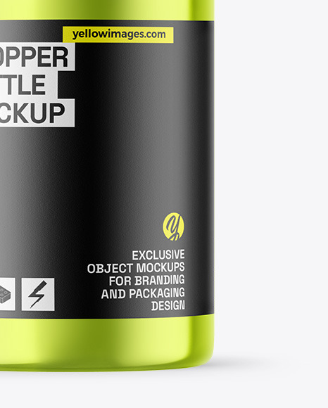 Metallic Dropper Bottle Mockup