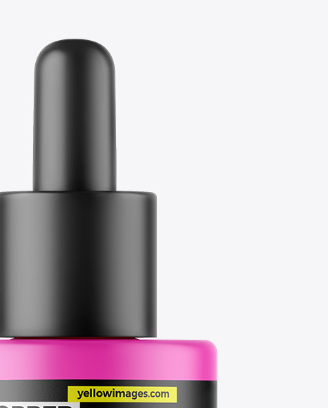 Matte Dropper Bottle Mockup