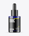 Blue Glass Dropper Bottle Mockup