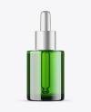 Green Glass Dropper Bottle Mockup