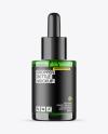 Green Glass Dropper Bottle Mockup
