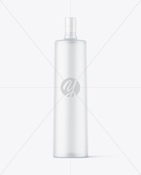 Frosted Glass Vodka Bottle Mockup