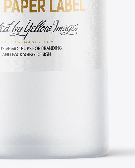 Frosted Glass Vodka Bottle Mockup