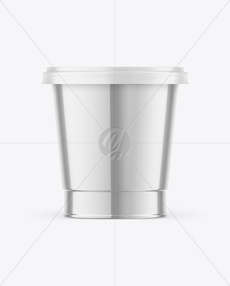 Glossy Metallic Cup Mockup