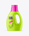 Glossy Detergent Bottle Mockup