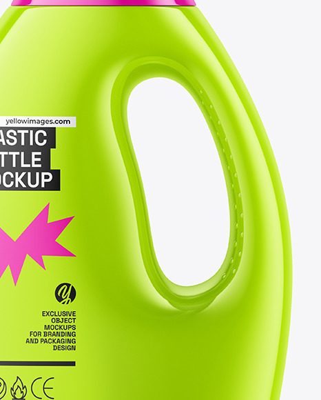 Glossy Detergent Bottle Mockup