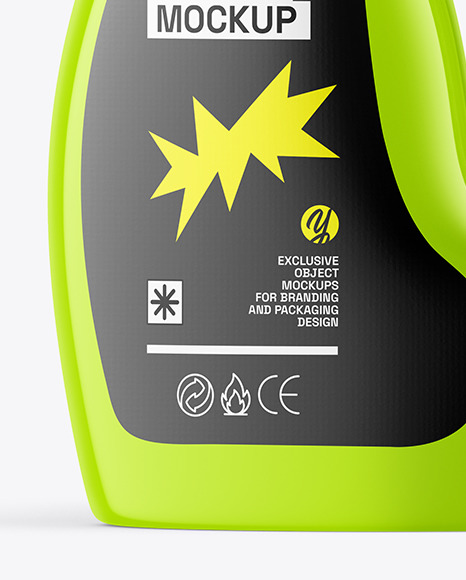 Glossy Detergent Bottle Mockup