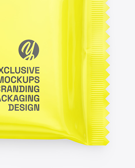 Glossy Snack Package Mockup