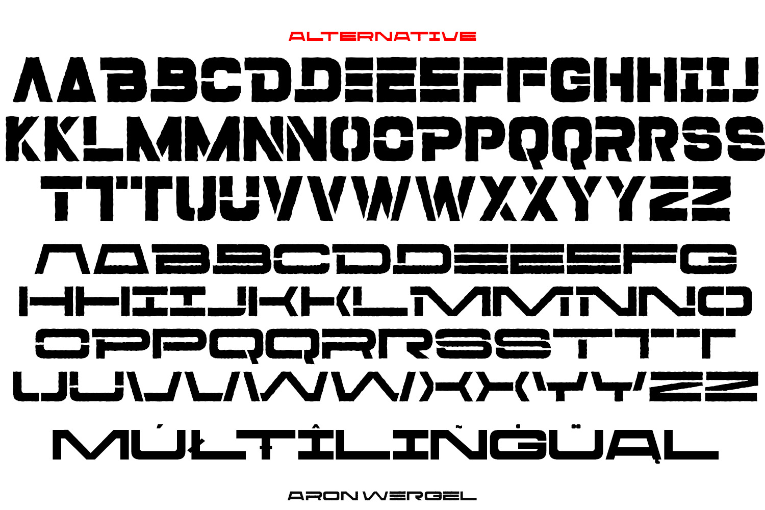 Aron Wergel - Futuristic Sans Aron Wergel - Futuristic Sans