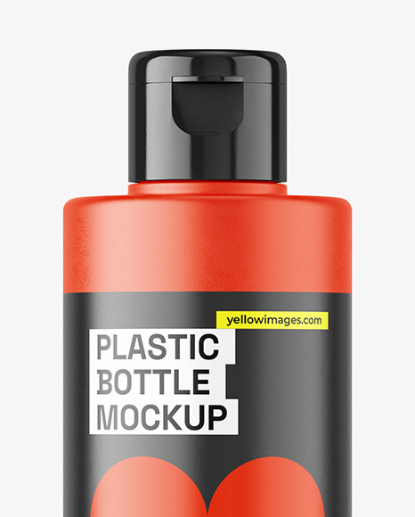 Matte Plastic Bottle Mockup