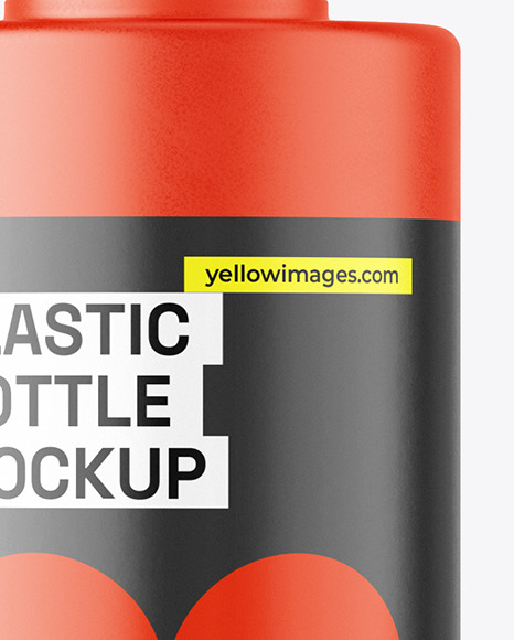 Matte Plastic Bottle Mockup