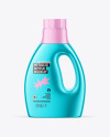 Glossy Metallic Detergent Bottle Mockup