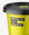 Matte Metallic Cup Mockup