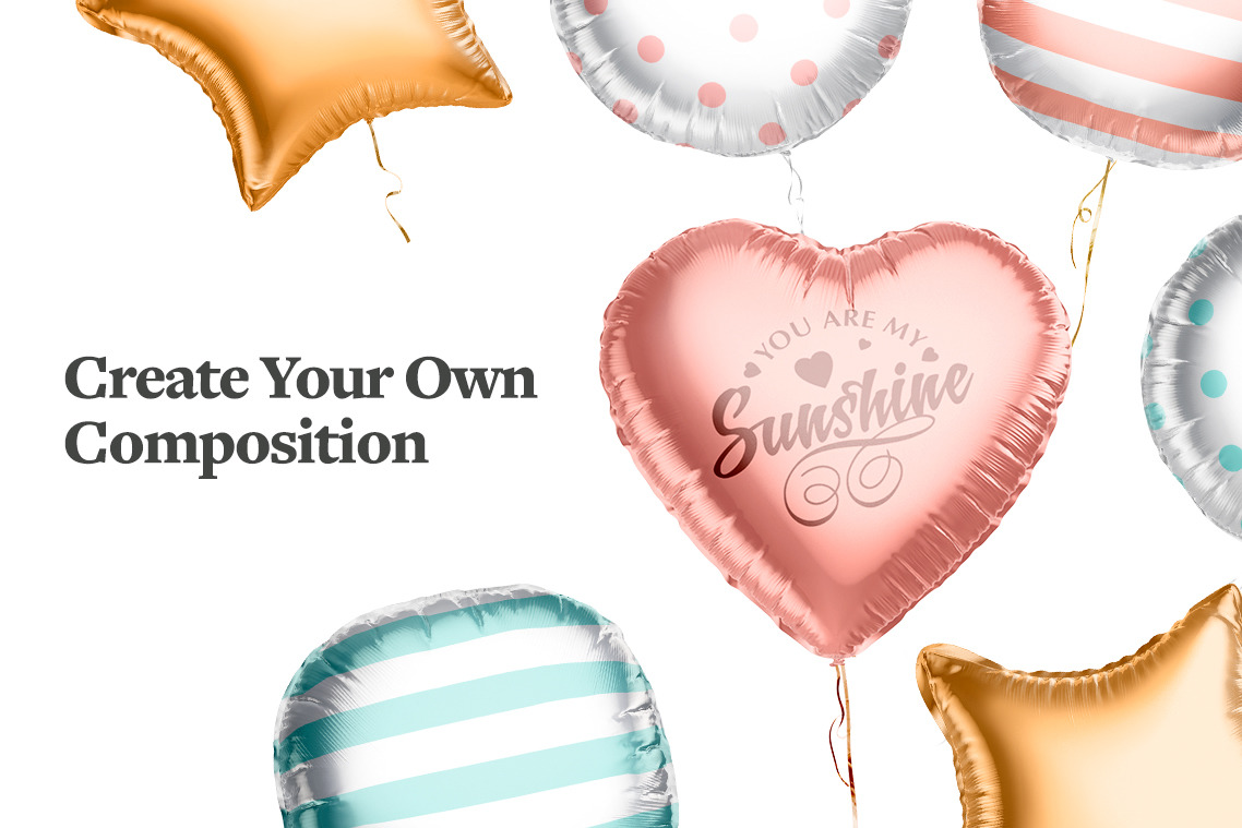 Foil Balloon Mockups Foil Balloon Mockups