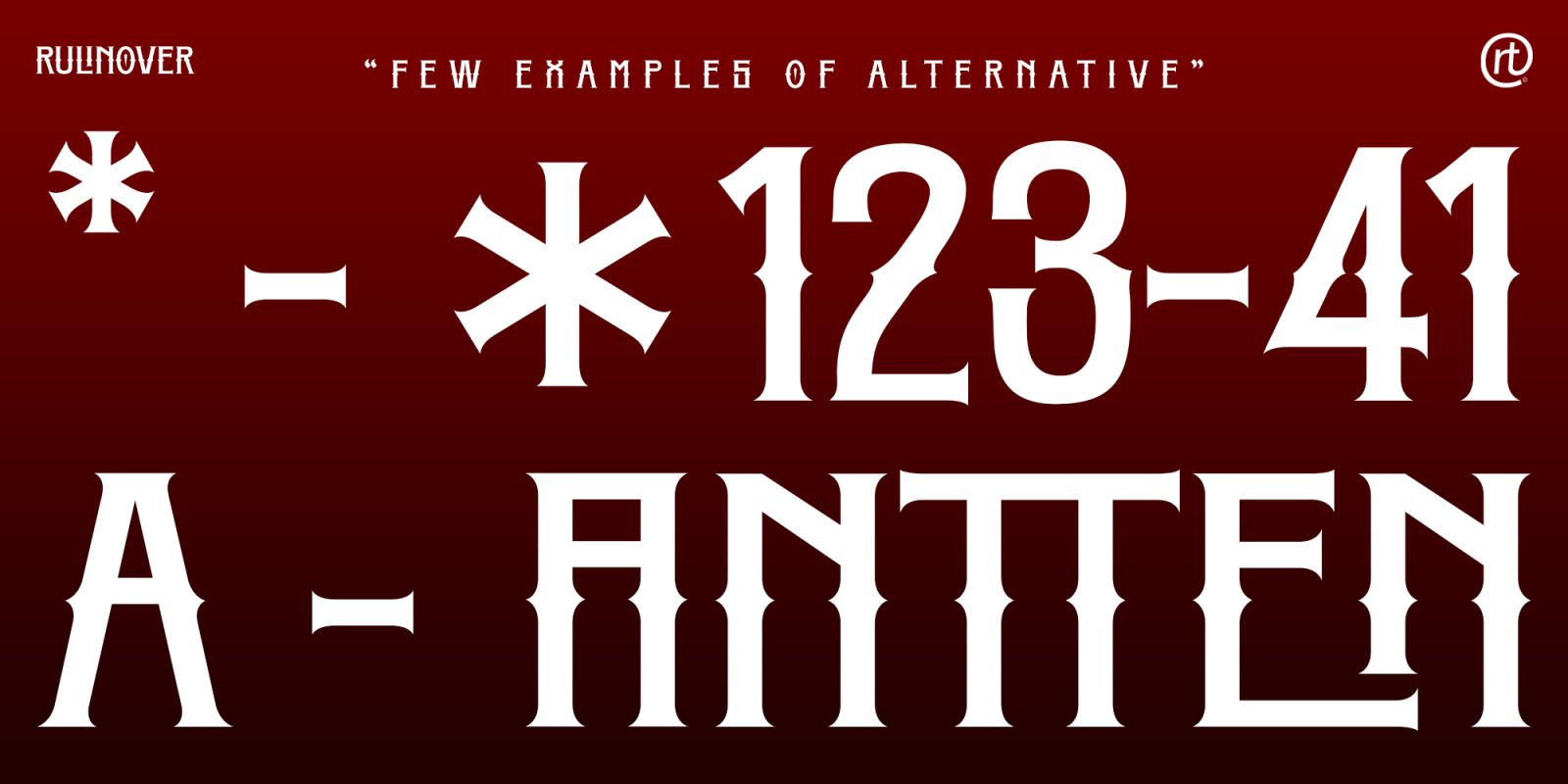 Rulinover - Gothic Serif Rulinover - Gothic Serif