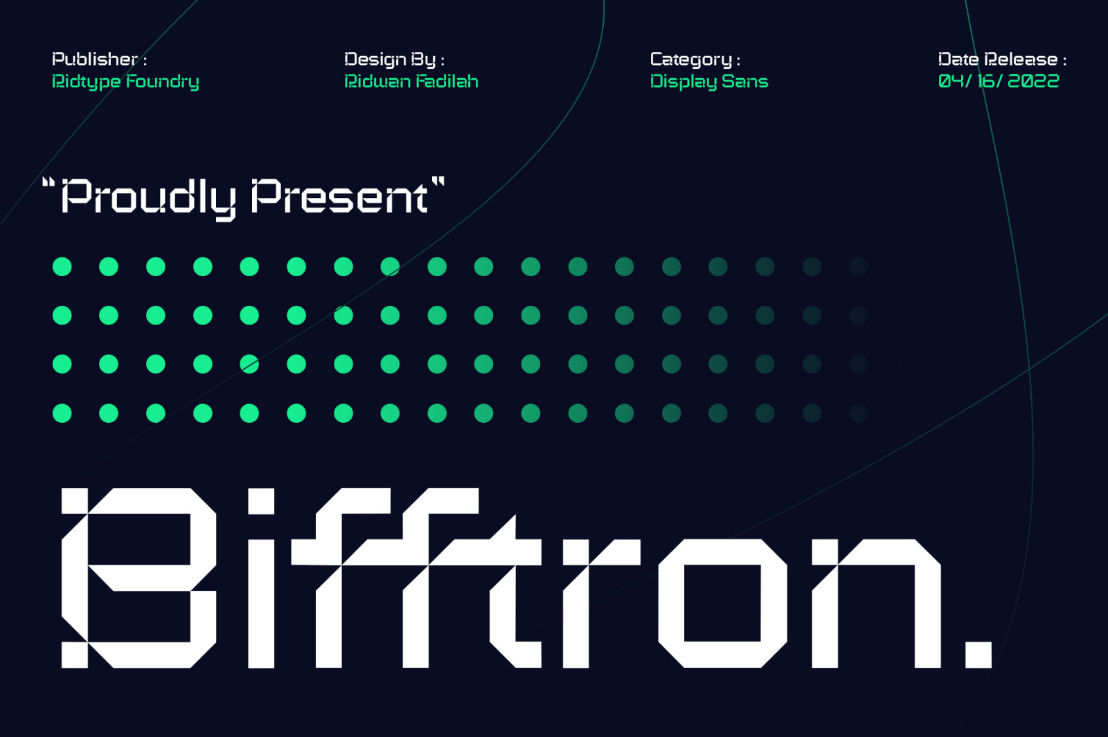 Bifftron - Techno Font