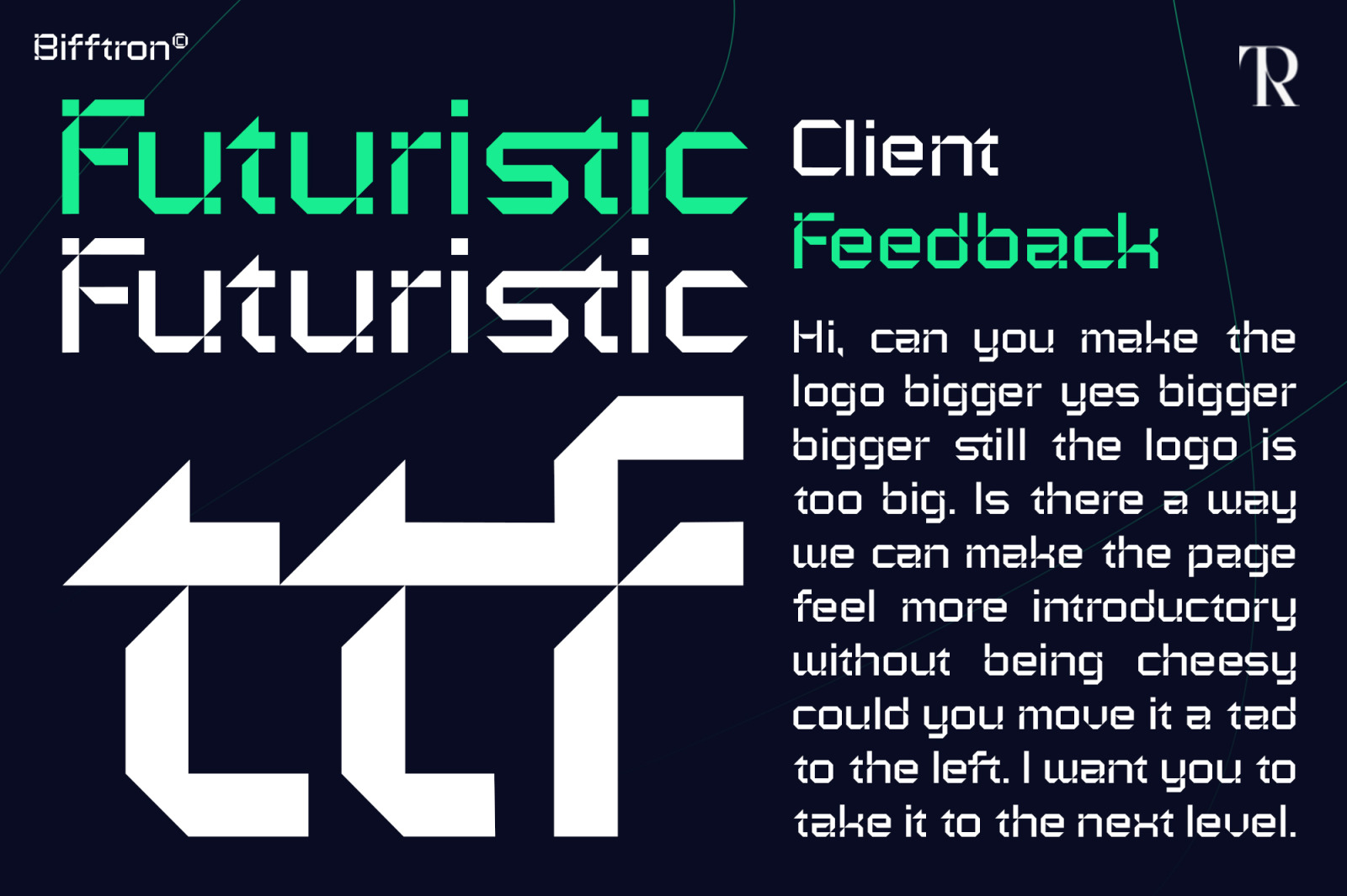 Bifftron - Techno Font Bifftron - Techno Font