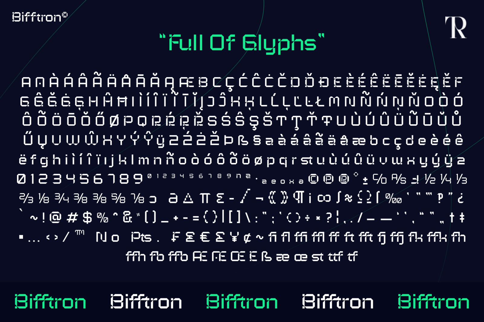 Bifftron - Techno Font Bifftron - Techno Font